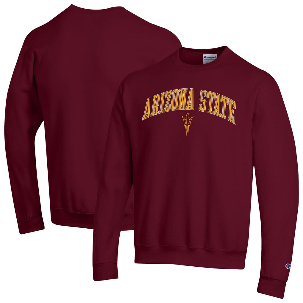  Arizona State Sun Devils Champion Arch Over Logo Pullover Sweatshirt - Maroon